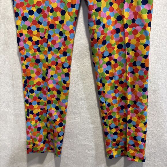 Opposuits Men's Rainbow Confetti Polka Dot Multicolor Flat Front Pants Size 42 - Picture 5 of 13